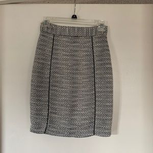 Black & White Pencil Skirt